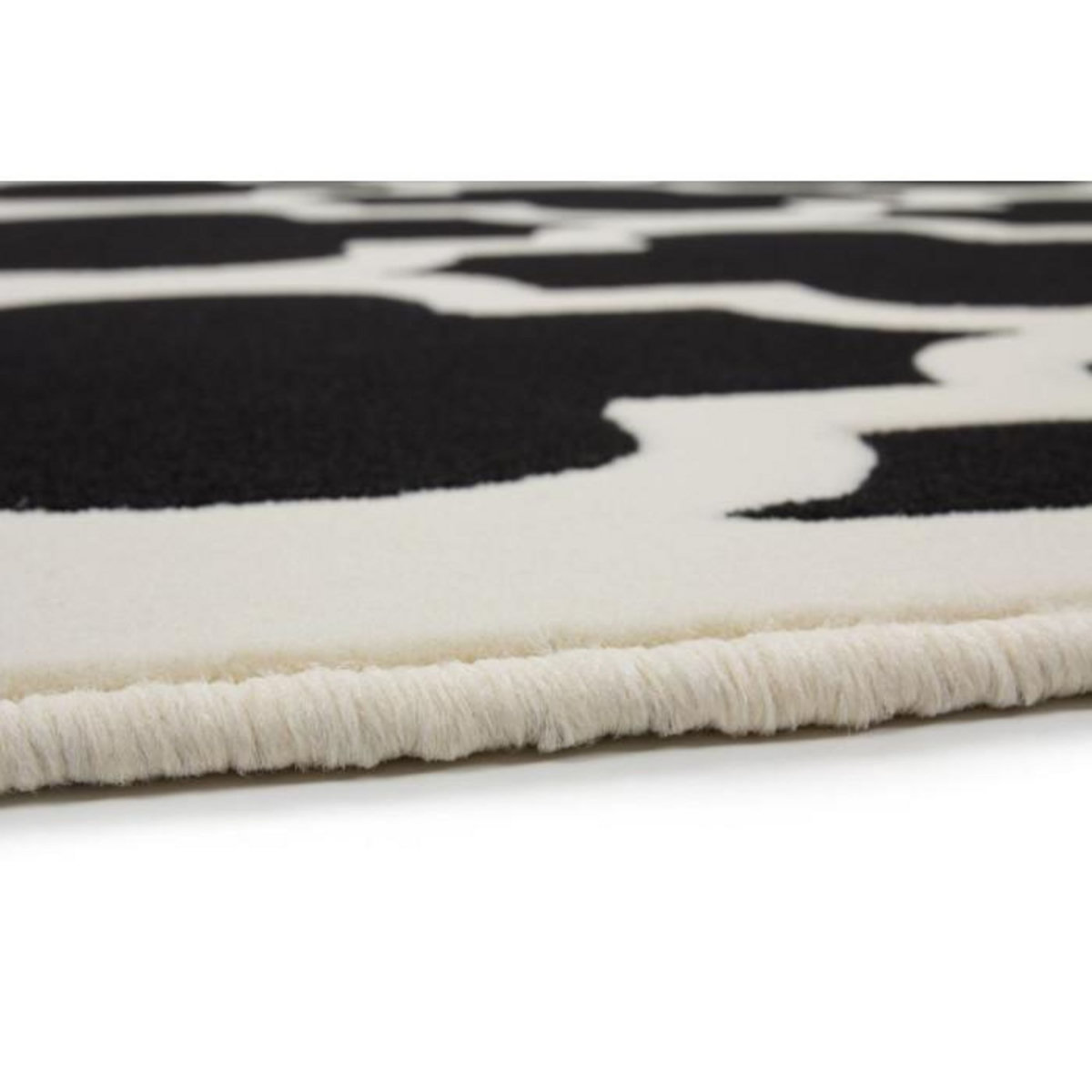 Paris Prix Tapis Vintage à Poils Courts  Manolya  Noir