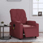 Voir la diapositive 1 : VIDAXL Fauteuil de massage inclinable electrique rouge bordeaux