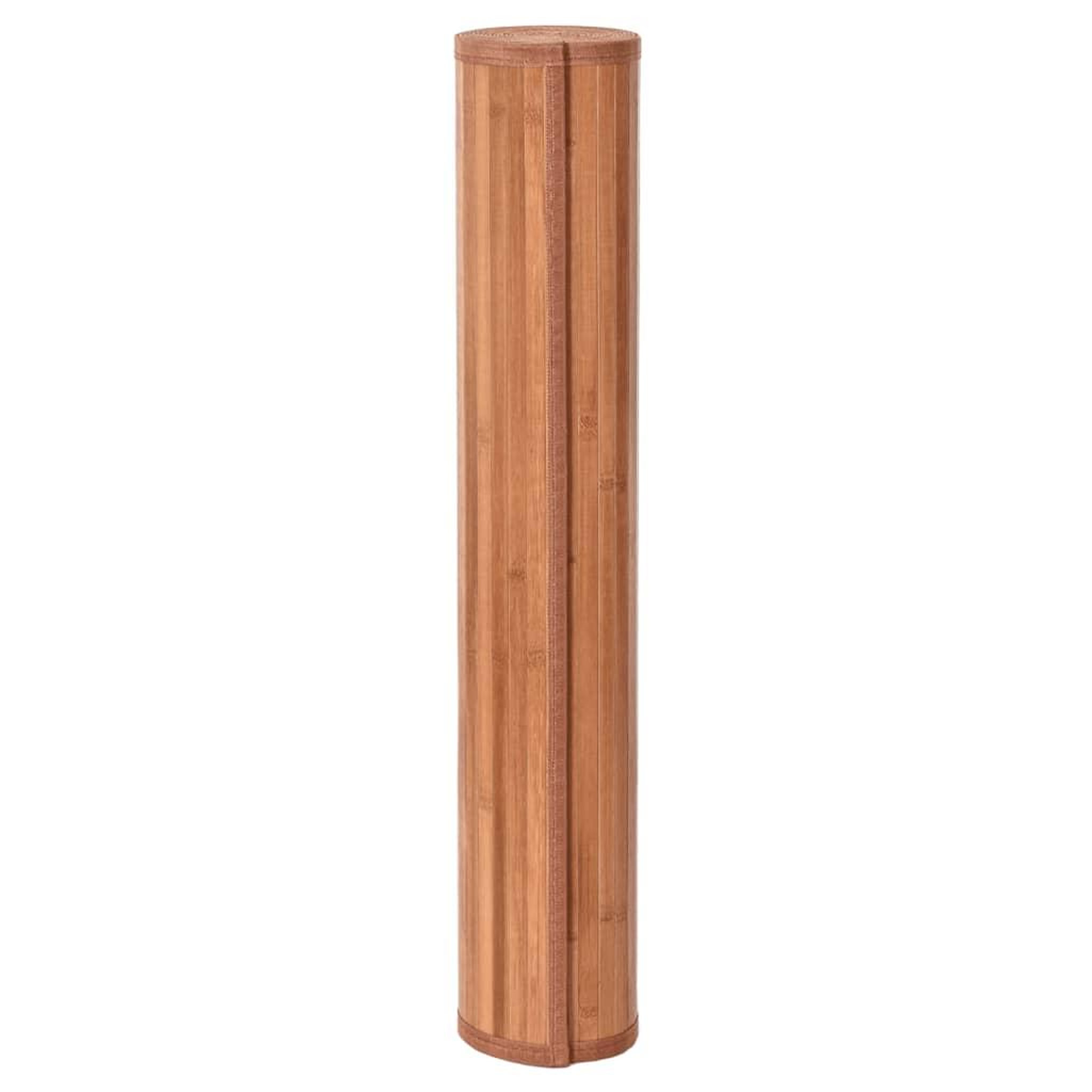 Voir la diapositive 3 : VIDAXL Tapis carre marron 100x100 cm bambou