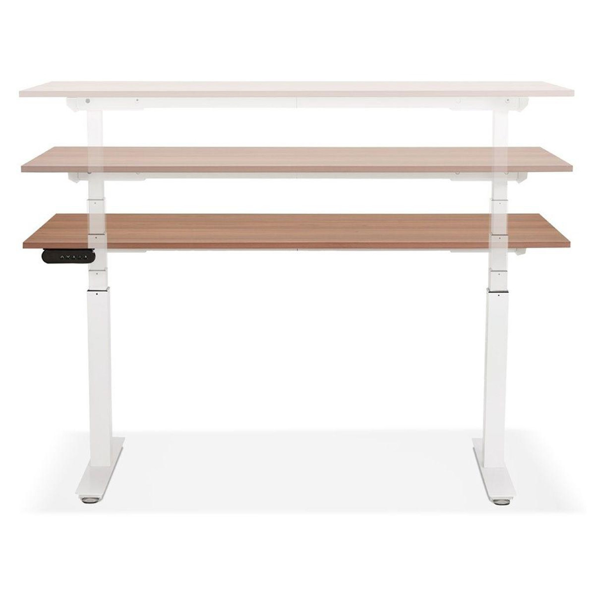 Voir la diapositive 5 : Paris Prix Bureau design réglable  électrique  160cm noyer