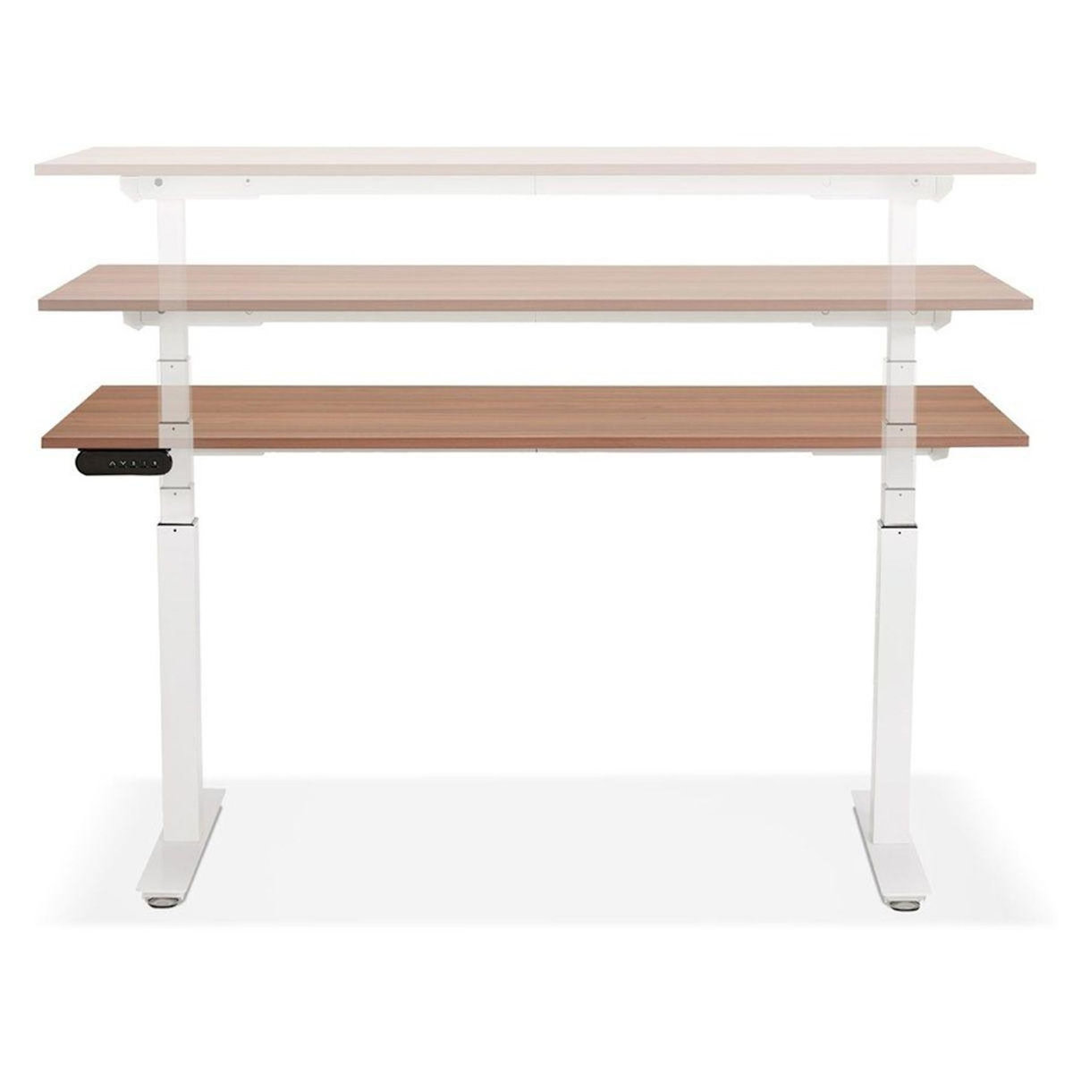 Paris Prix Bureau Design Réglable  Électrique  160cm Noyer
