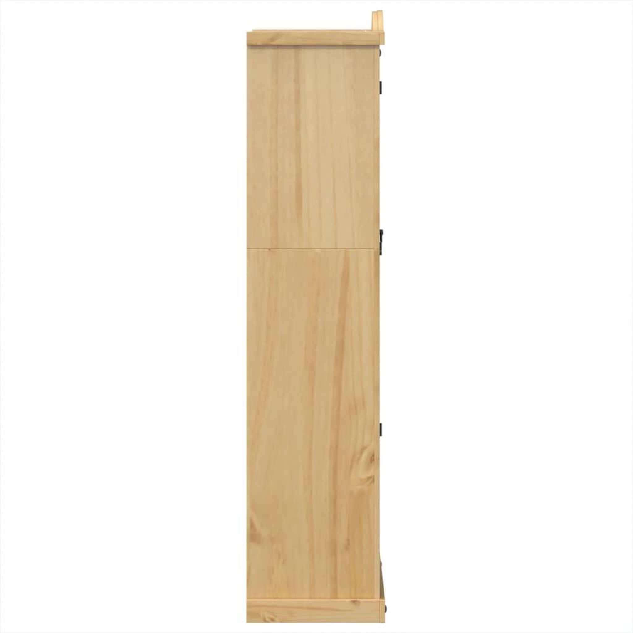 Voir la diapositive 5 : VIDAXL Vitrine en verre  99x43x187 cm bois massif de pin