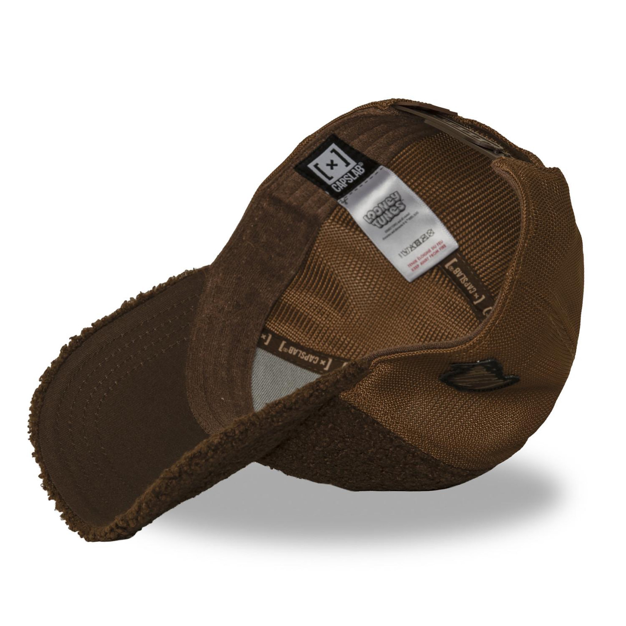Voir la diapositive 6 : CAPSLAB Casquette trucker premium avec filet et patch Looney tunes Taz