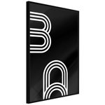 Paris Prix Affiche Murale Encadrée  Twisted Paper Clips. Coloris disponibles : Jaune, Noir