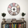 Voir la diapositive 2 : VIDAXL Horloge murale vintage avec mouvement a quartz 60 cm XXL