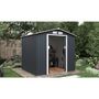 Voir la diapositive 2 : Habitat et Jardin Abri de jardin métal  Vegas  - 4,07 m² - Gris