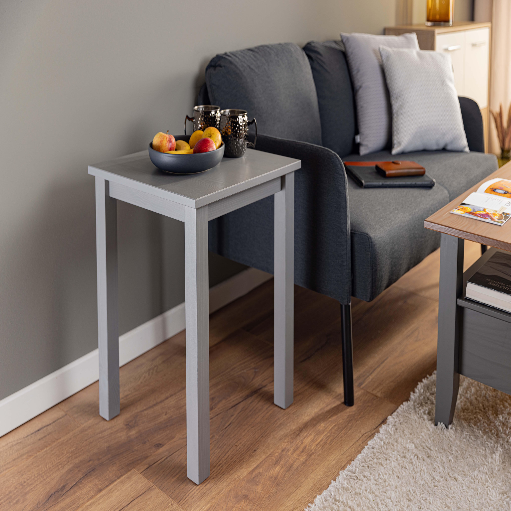 Voir la diapositive 5 : INTERLINK Table d'appoint STELLAN Gris
