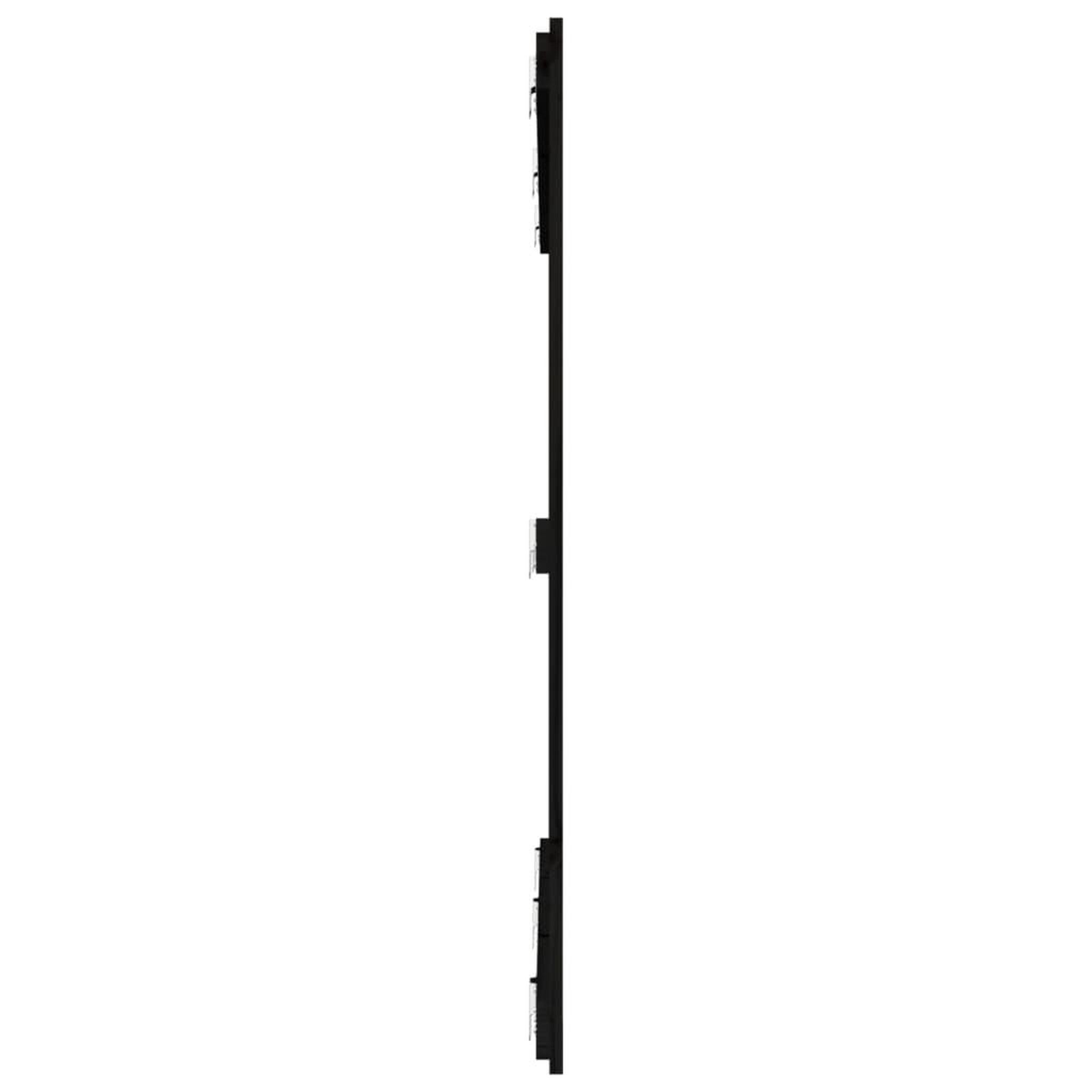 Voir la diapositive 5 : VIDAXL Tete de lit murale Noir 159,5x3x110 cm Bois massif de pin
