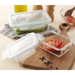 Boite verre rectangulaire CLIPEAT 800 ml