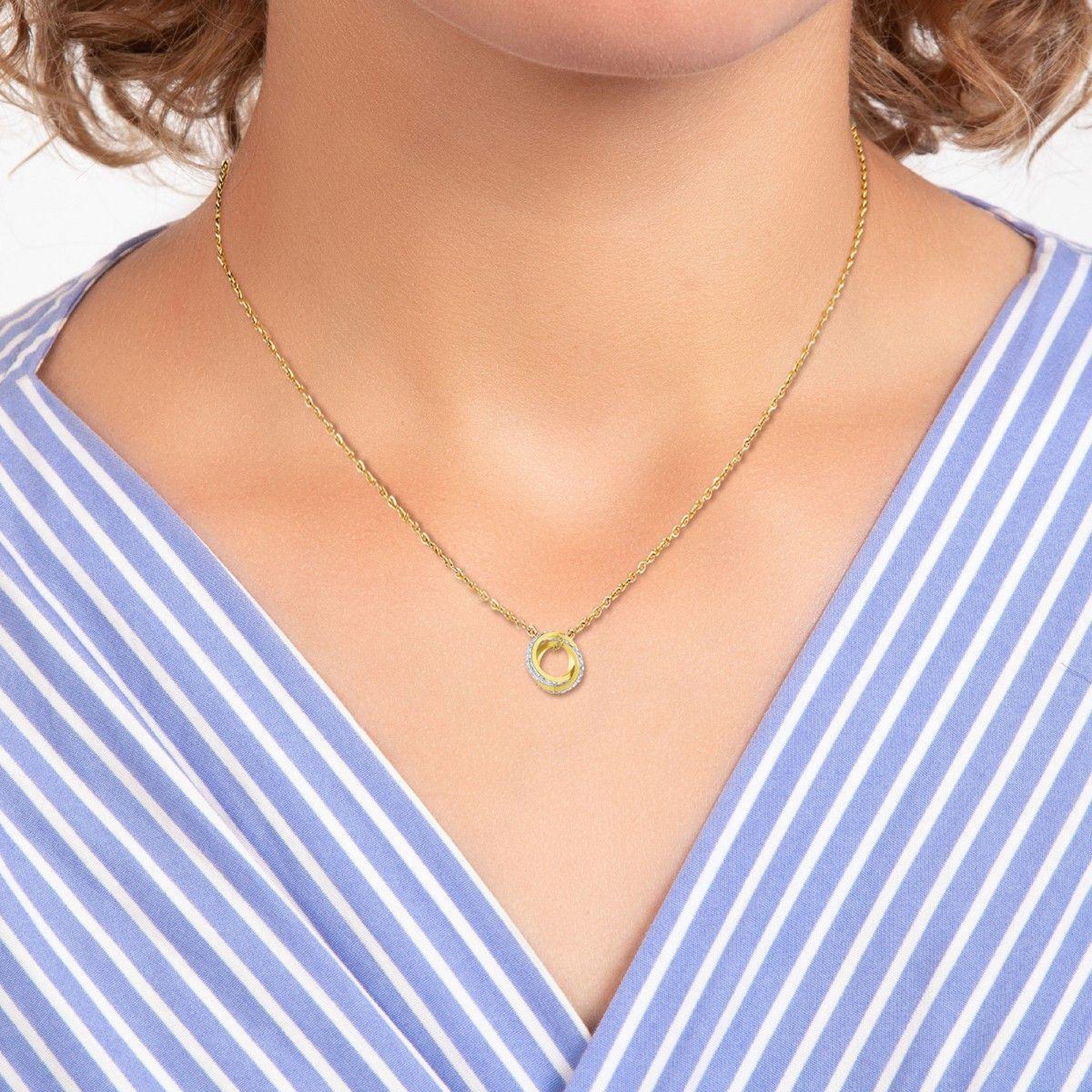 Voir la diapositive 2 : SC BOHEME Collier SC Bohème orné de cristaux scintillants