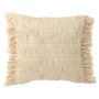 Voir la diapositive 1 : Paris Prix Coussin Déco à Franges  Breeze  50x50cm Crème