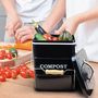 Voir la diapositive 5 : LINXOR Composteur, bac, poubelle à compost de cuisine - 3 L - Noir