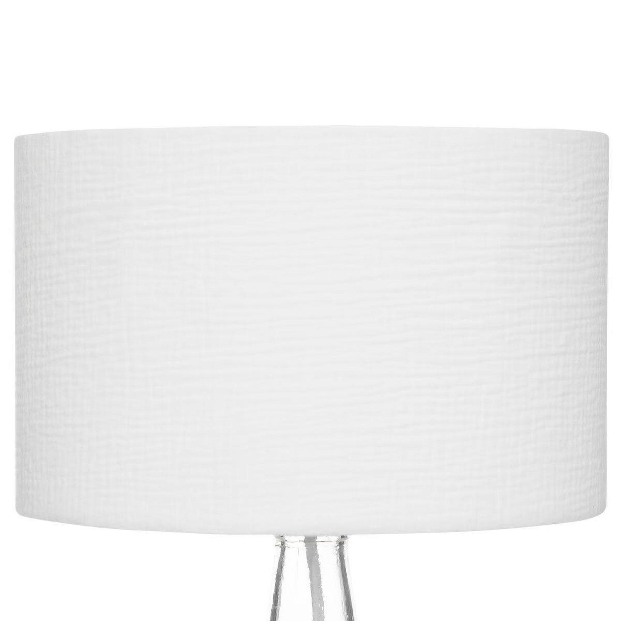 Voir la diapositive 2 : ATMOSPHERA Lampe à Poser en Verre  Winter  43cm Blanc