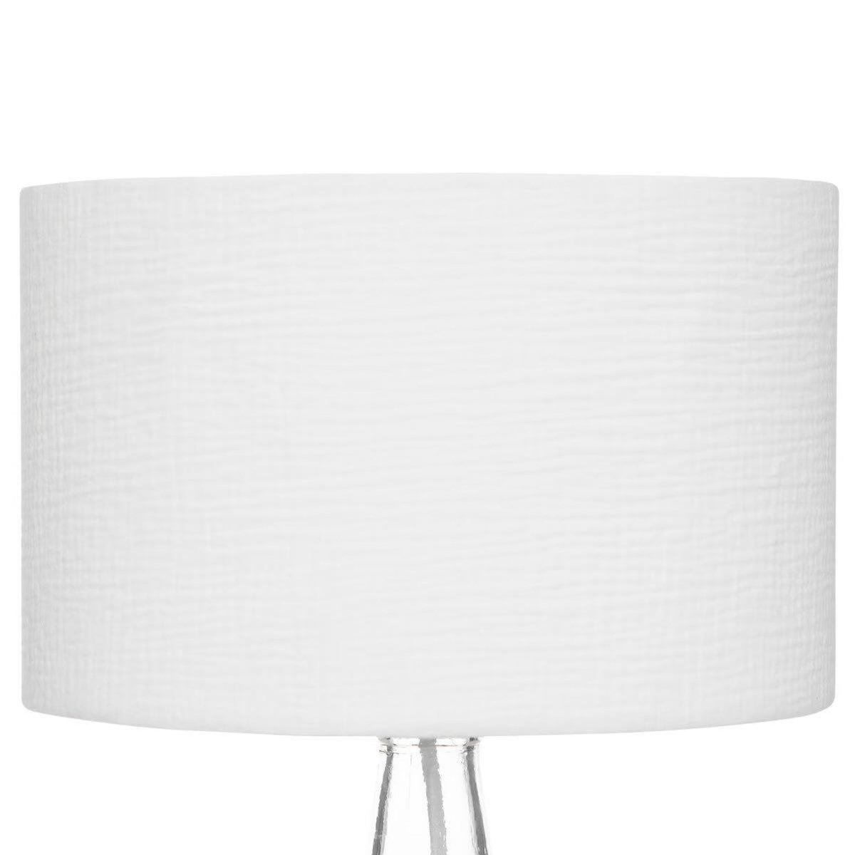ATMOSPHERA Lampe à Poser en Verre  Winter  43cm Blanc