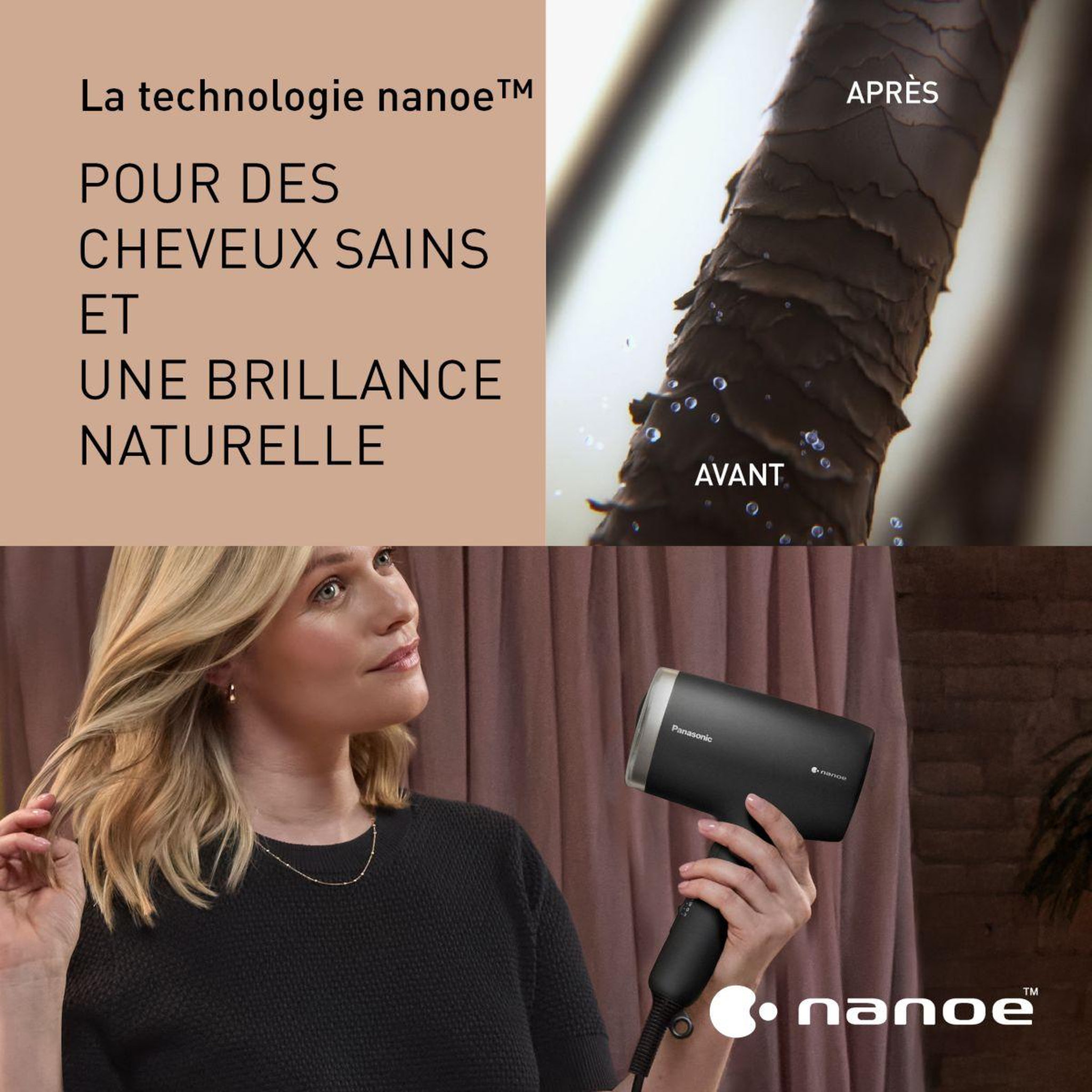Voir la diapositive 2 : PANASONIC Sèche cheveux eh-na7n-k825