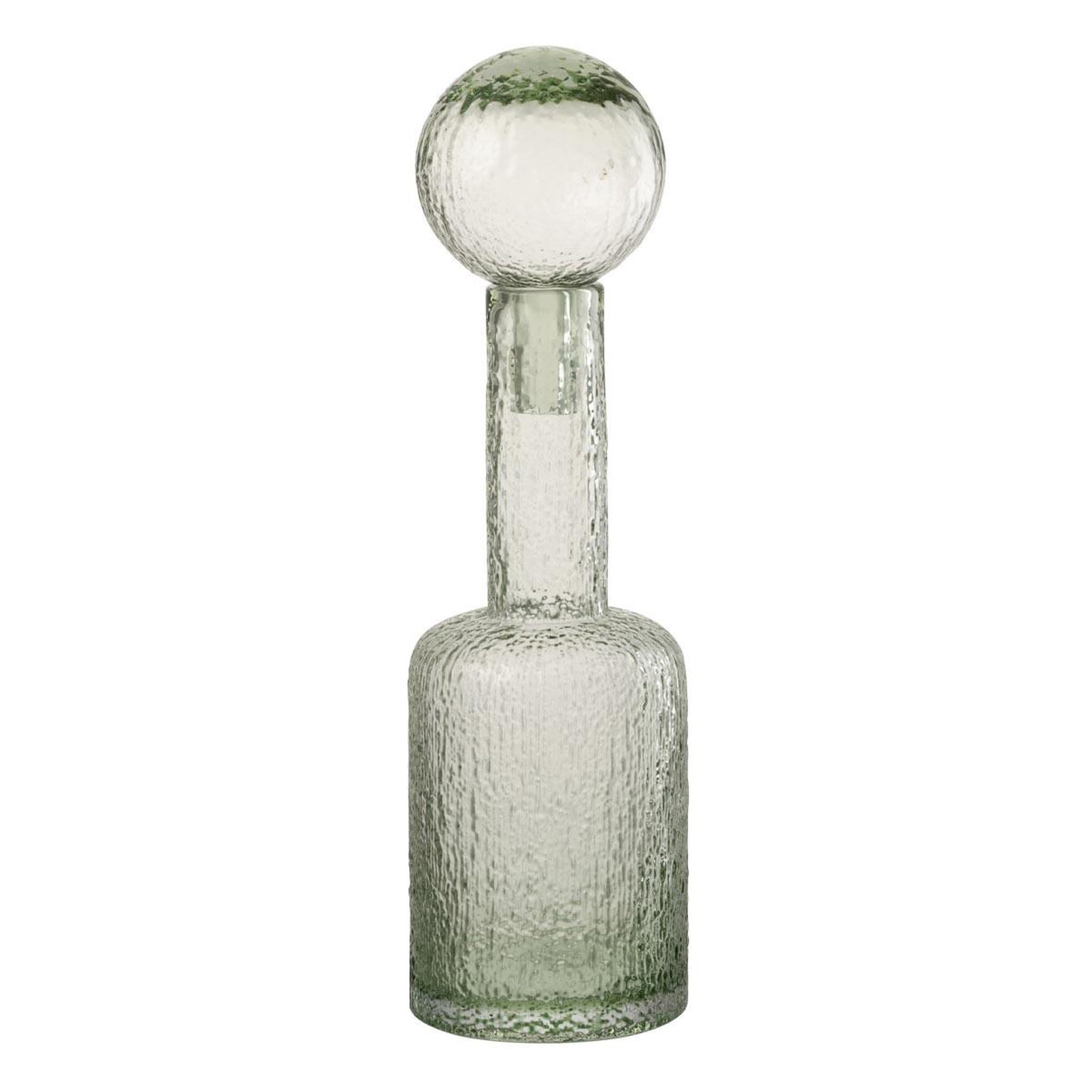 J-LINE Bouteille déco en verre  spiaggia  43cm gris vert