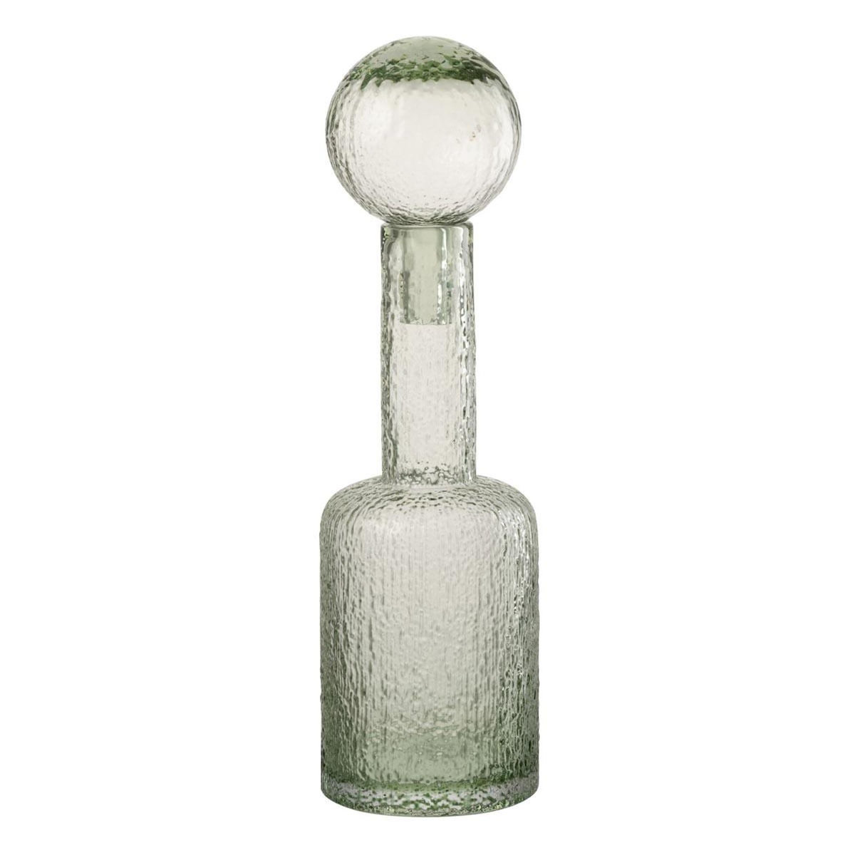 Paris Prix Bouteille Déco en Verre  Spiaggia  43cm Gris Vert