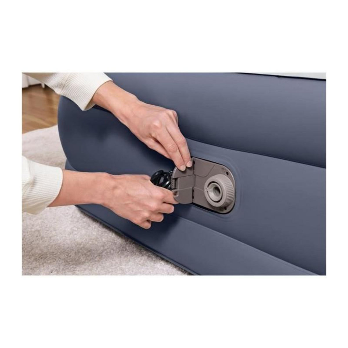 BESTWAY Lit gonflable - BESTWAY - 67923 - Tritech™ SleekFlow™ - 2 places, 226 x 152 x 84 cm, tete de lit, pompe intégrée