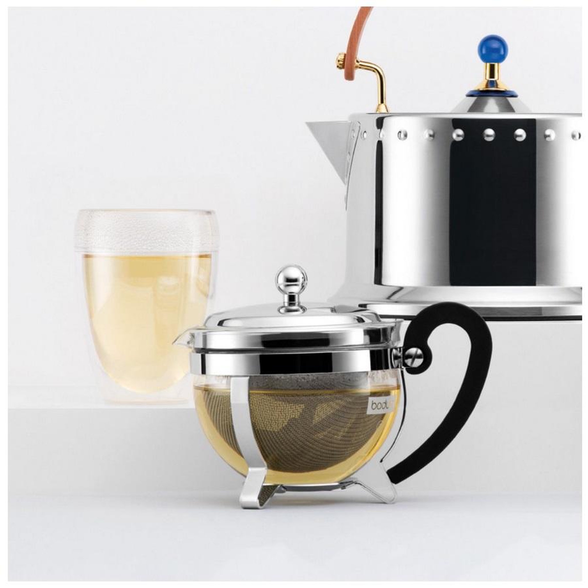 Voir la diapositive 2 : Bodum Théière tamis inox 0.5l - 12030-16