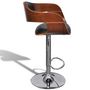 Voir la diapositive 2 : VIDAXL Tabourets de bar lot de 2 bois courbe et similicuir