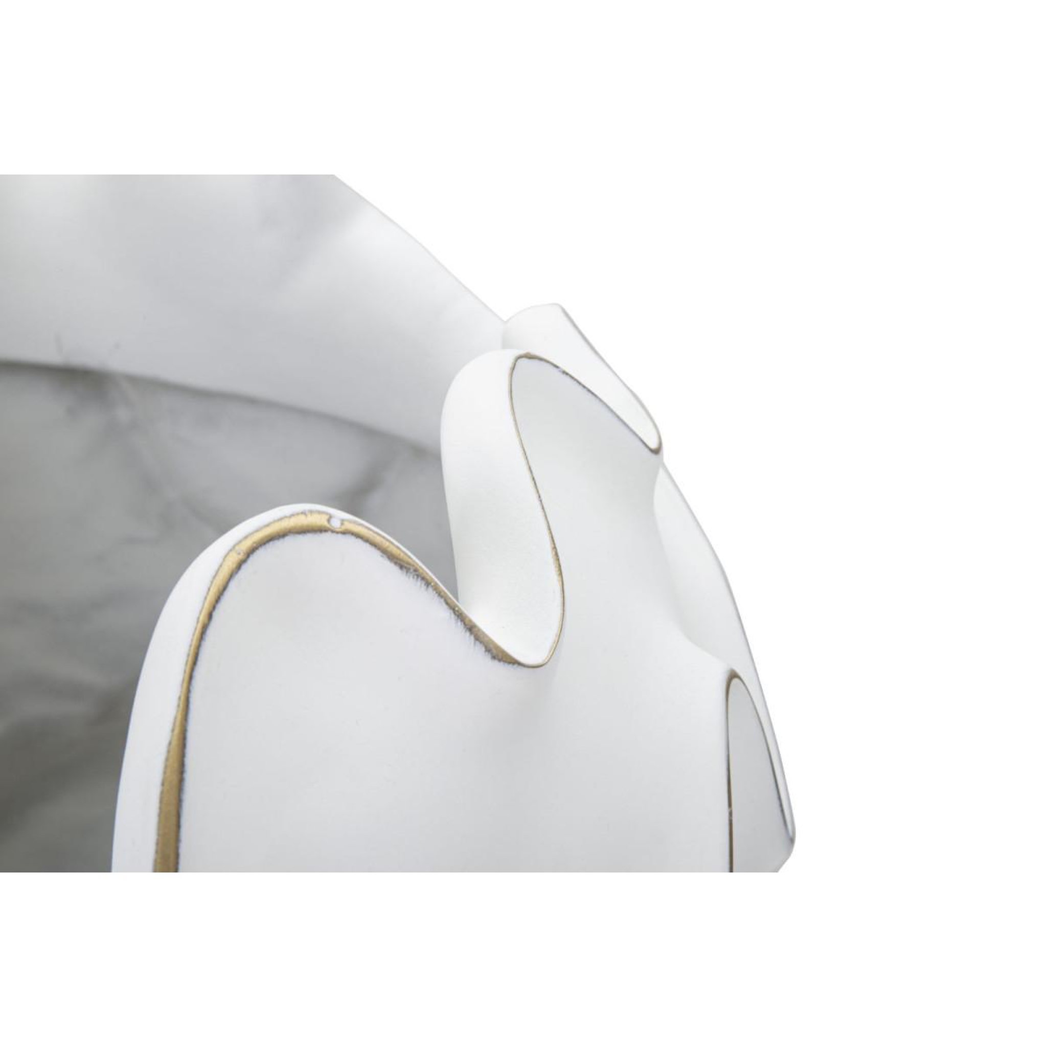 Voir la diapositive 3 : Paris Prix Cache-pot design en relief  lines  44cm blanc