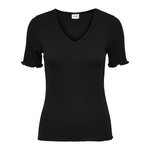 JACQUELINE DE YONG T-Shirt Noir Femme JDY FRANSISKA 15238718. Coloris disponibles : Noir