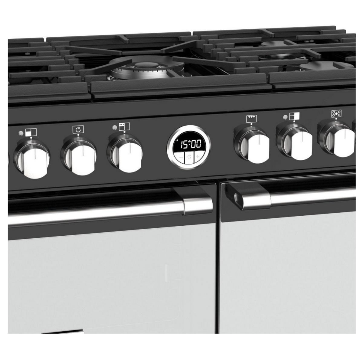 STOVES Piano de cuisson gaz 175l 5 feux noir - STERS90DFBL