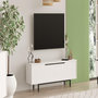Voir la diapositive 2 : Habitat et Jardin Meuble TV en bois  Calvin  - 160 x 35 x 45 cm - Blanc