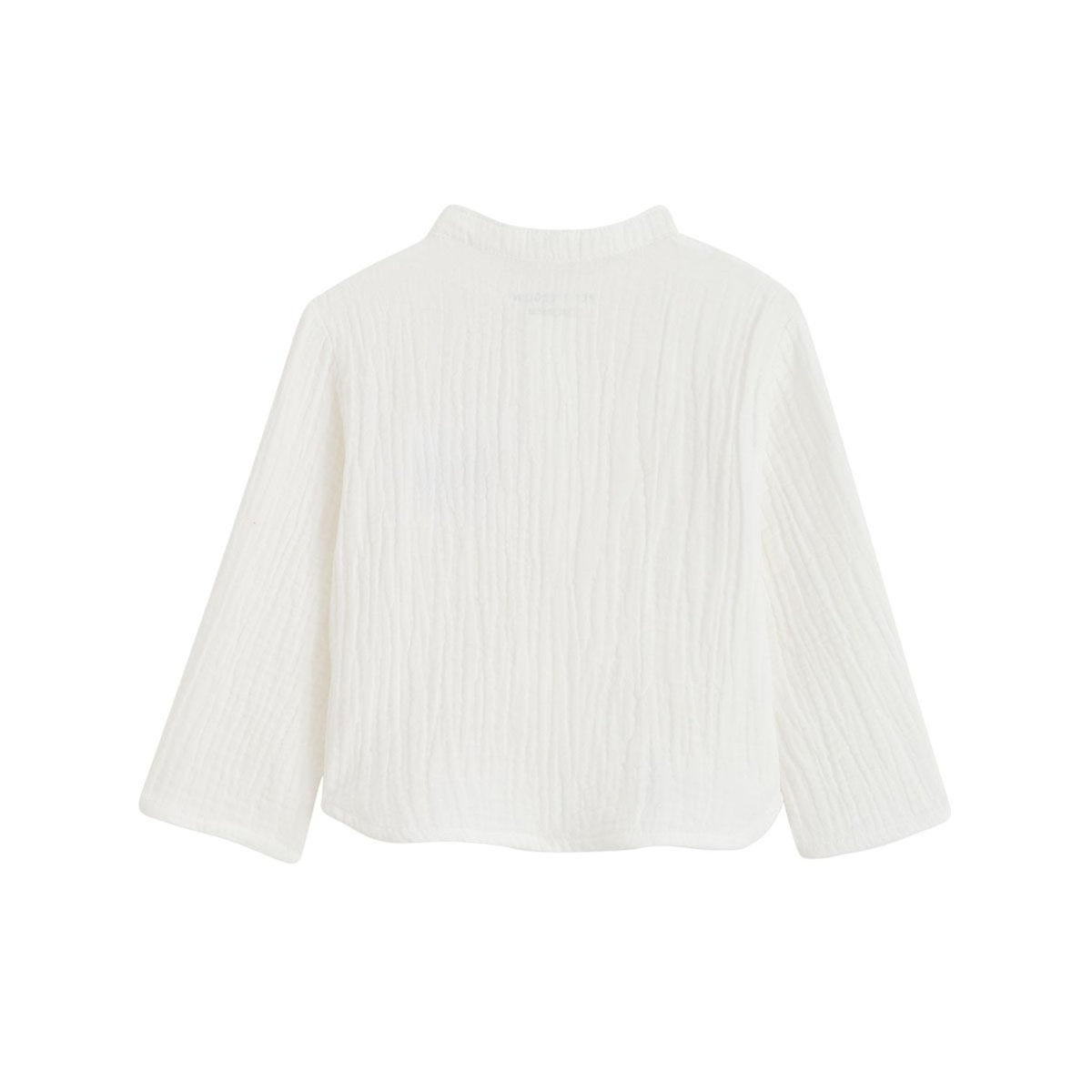 Petit Béguin Chemise enfant en gaze de coton Auguste