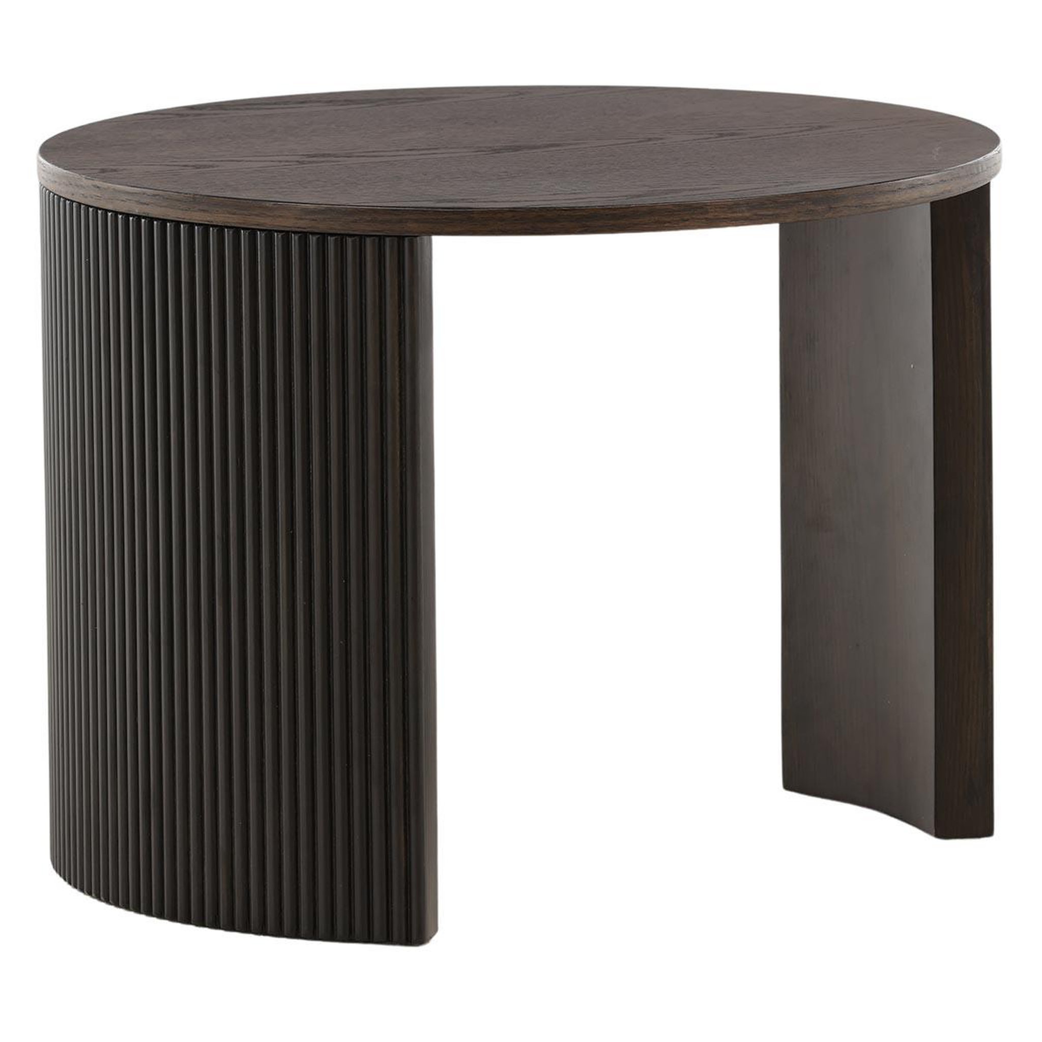Paris Prix Table basse nervurée  bristol  60cm marron