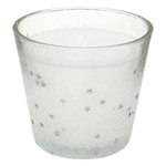ATMOSPHERA Bougie en Verre Déco  Colorama  190g Blanc