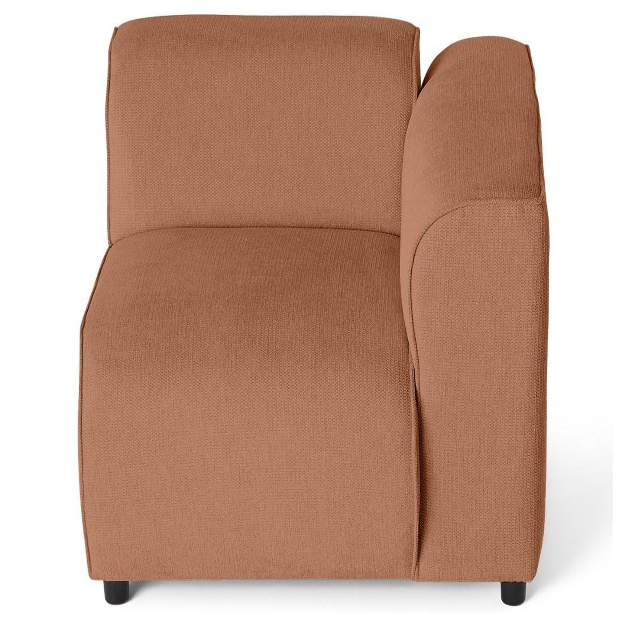 Voir la diapositive 3 : LISA DESIGN Suaro - module d'assise d'angle droit en tissu texturé