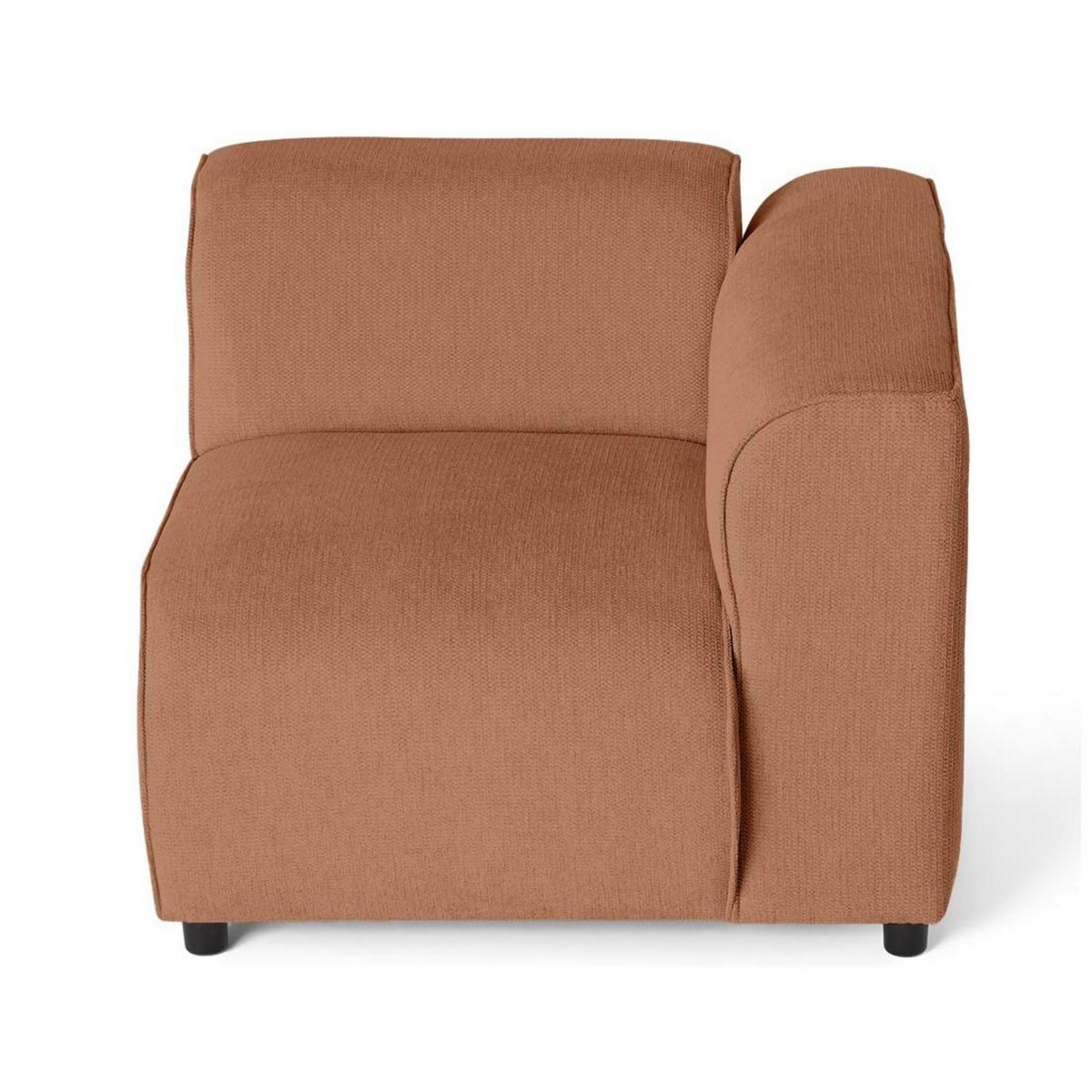 LISA DESIGN Suaro - module d'assise d'angle droit en tissu texturé