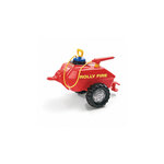 ROLLY TOYS Remorque Pompier Rolly Toys Fire pour Tracteurs à Pédales - Accessoire Coloré et Amusant