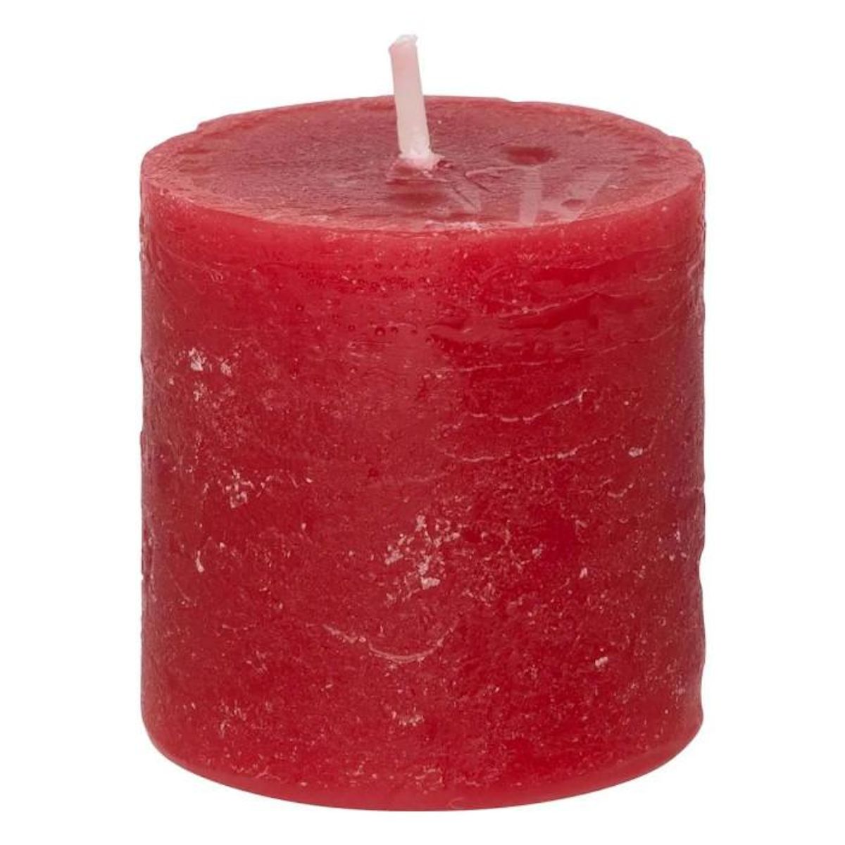 COMPTOIR DE LA BOUGIE Lot de 4 Bougies Votives  Rustic  4,5cm Rouge