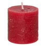 Voir la diapositive 2 : COMPTOIR DE LA BOUGIE Lot de 4 Bougies Votives  Rustic  4,5cm Rouge