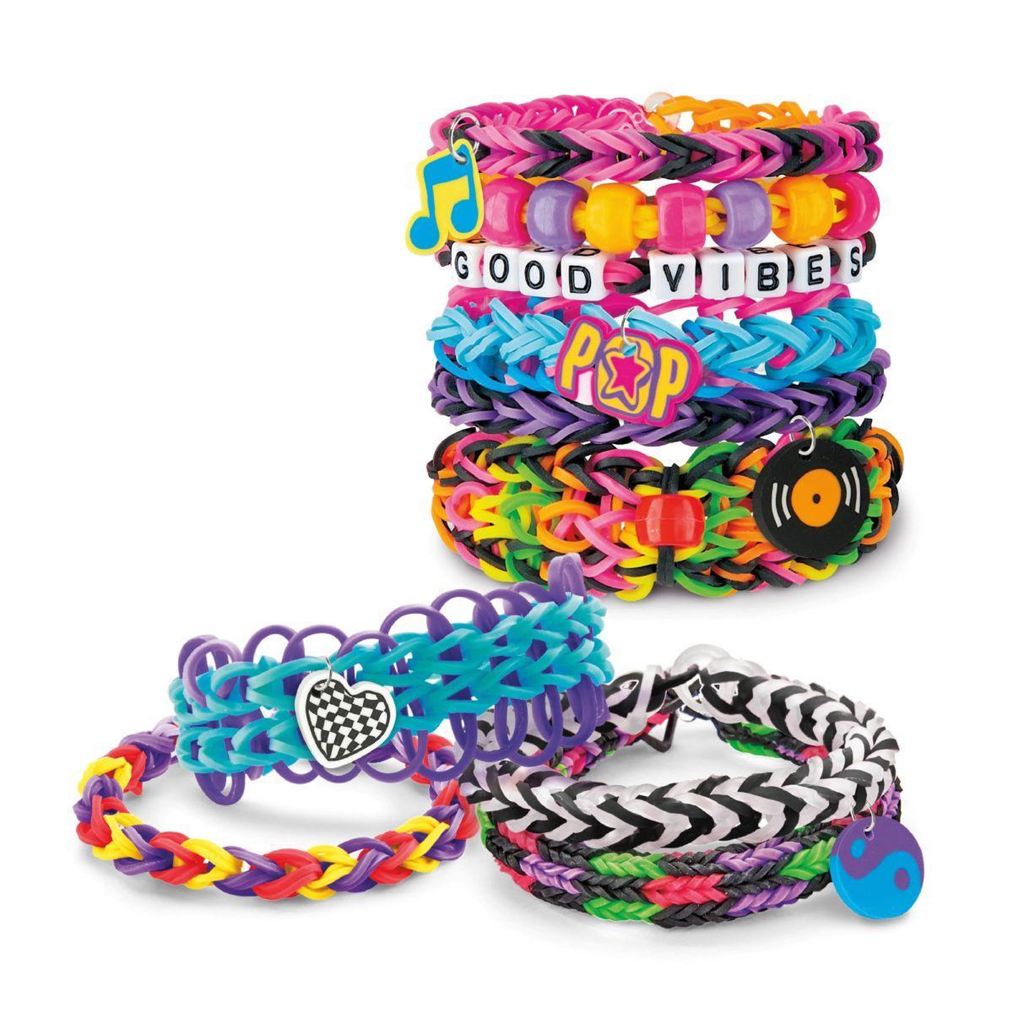 Voir la diapositive 2 : Lexibook Kit de bracelet élastiques à tisser Rock 'n' roll