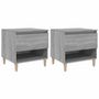 Voir la diapositive 2 : VIDAXL Tables de chevet 2 pcs Sonoma gris 50x46x50cm Bois d'ingenierie