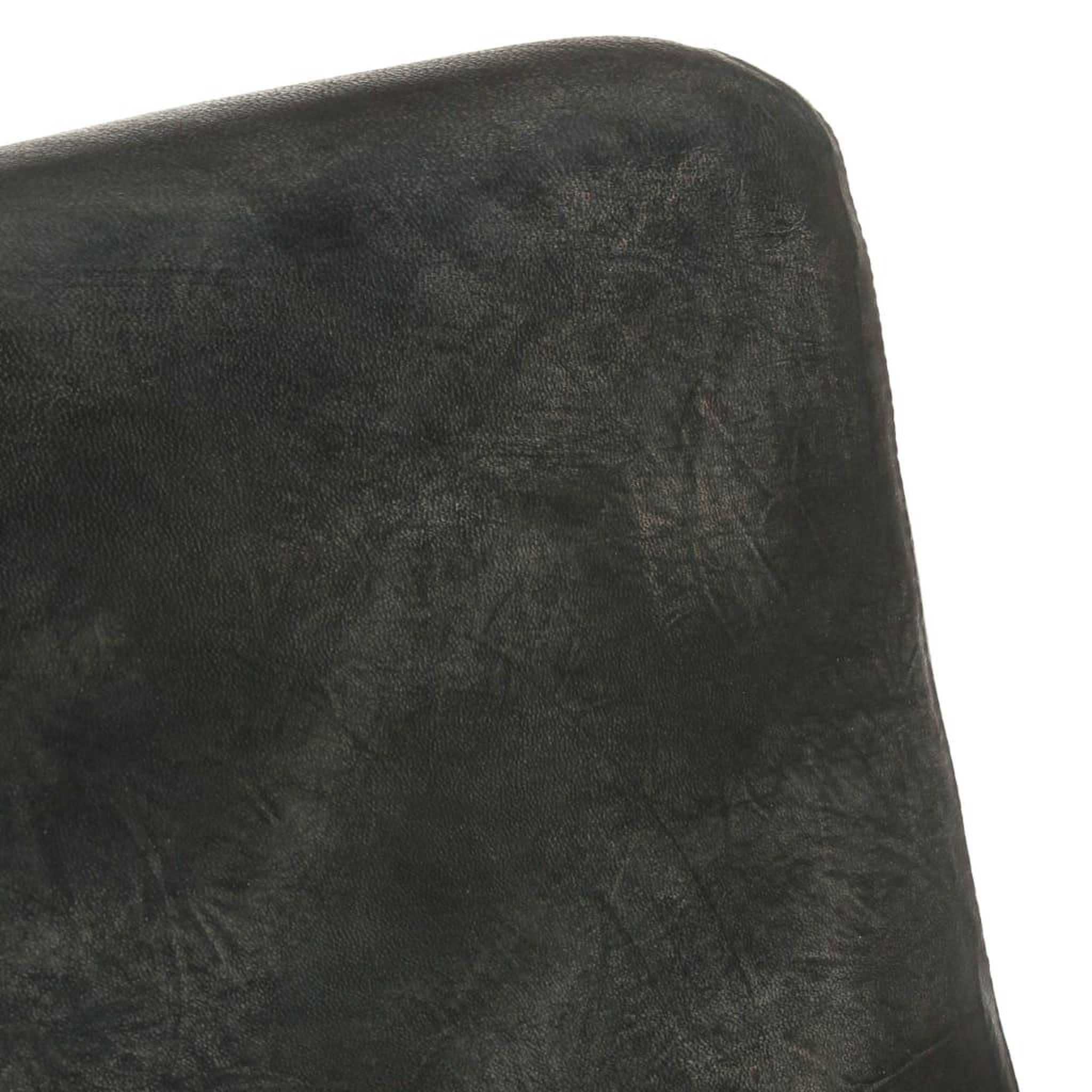 Voir la diapositive 5 : VIDAXL Canape a 2 places gris delave cuir veritable