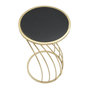Voir la diapositive 4 : Paris Prix Table d'Appoint Design  Flush  60cm Noir & Or