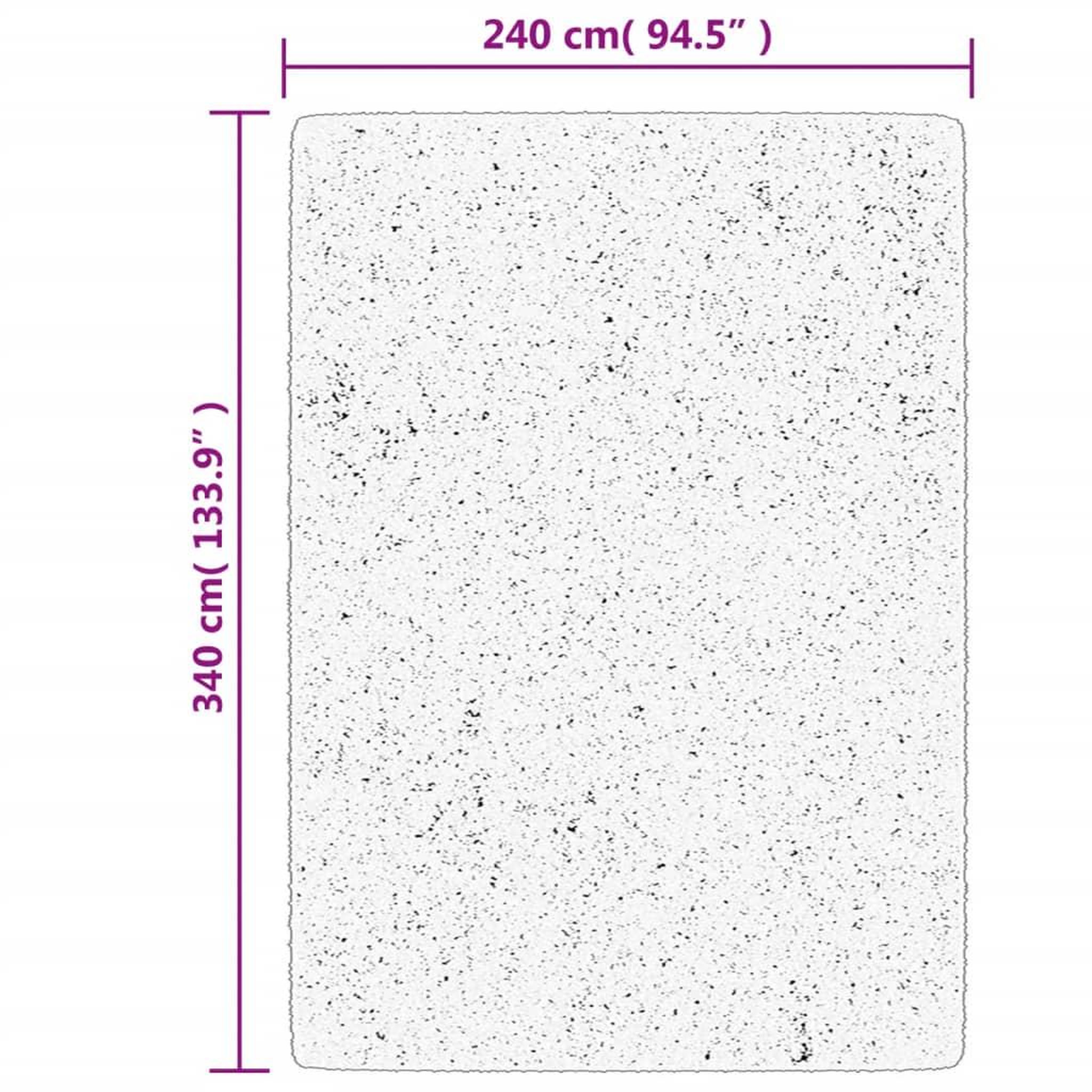Voir la diapositive 6 : VIDAXL Tapis HUARTE a poils courts doux et lavable sable 240x340 cm