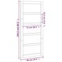 Voir la diapositive 6 : VIDAXL Porte de grange 90x1,8x204,5 cm Bois massif de pin