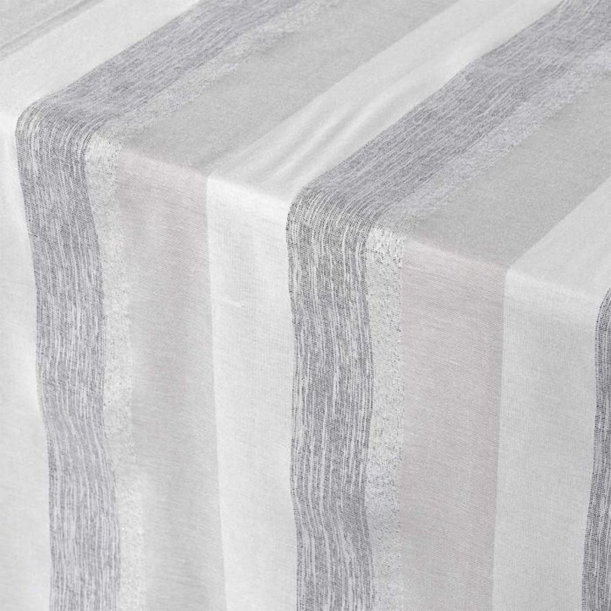 Paris Prix Nappe en Coton Tissée  Eldora  140x240cm Argent