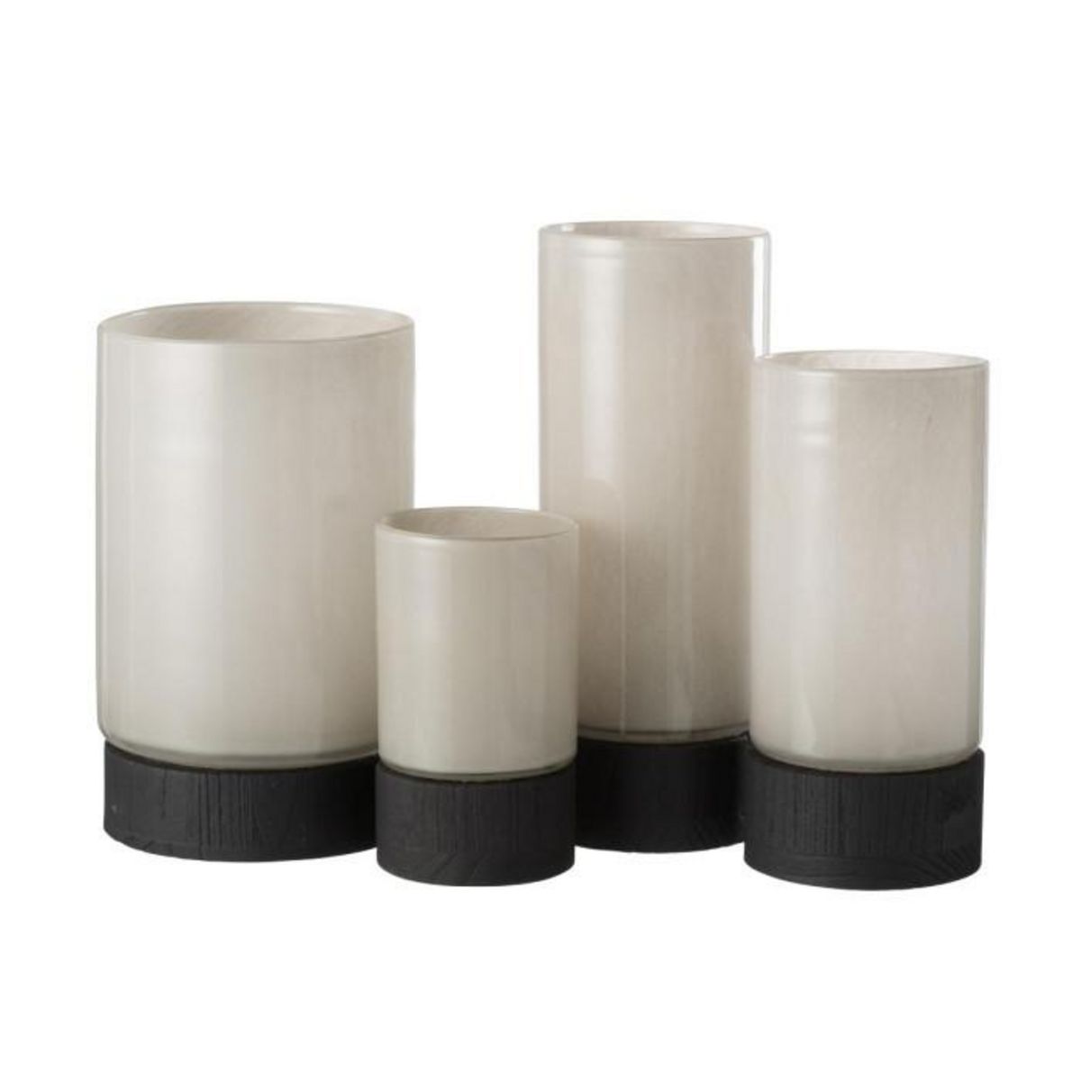 Paris Prix Photophore Design  Ray  29cm Gris & Noir