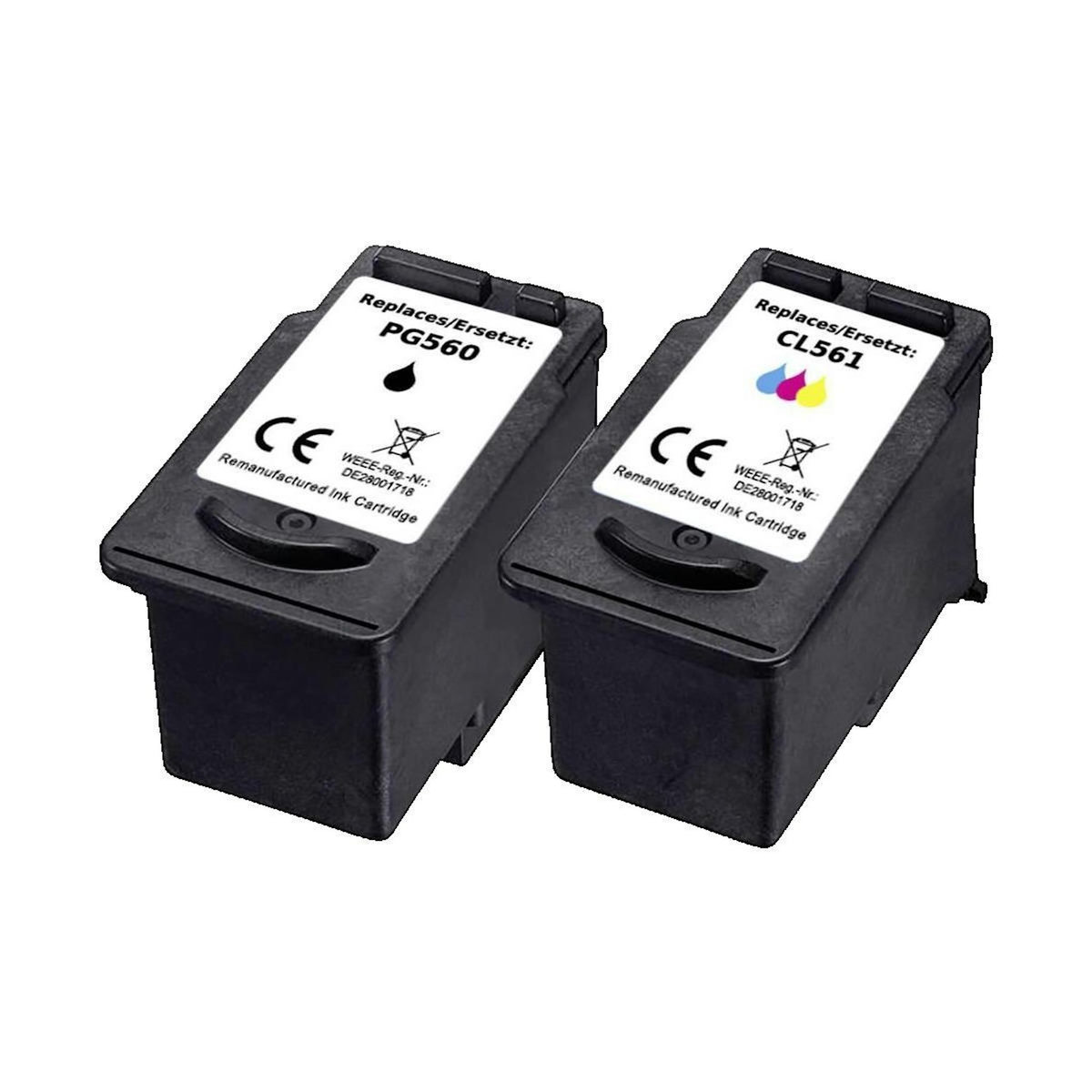 Canon Cartouches d'encre Renkforce compatibles Canon PG-560 et CL-561 noir, cyan, magenta, jaune