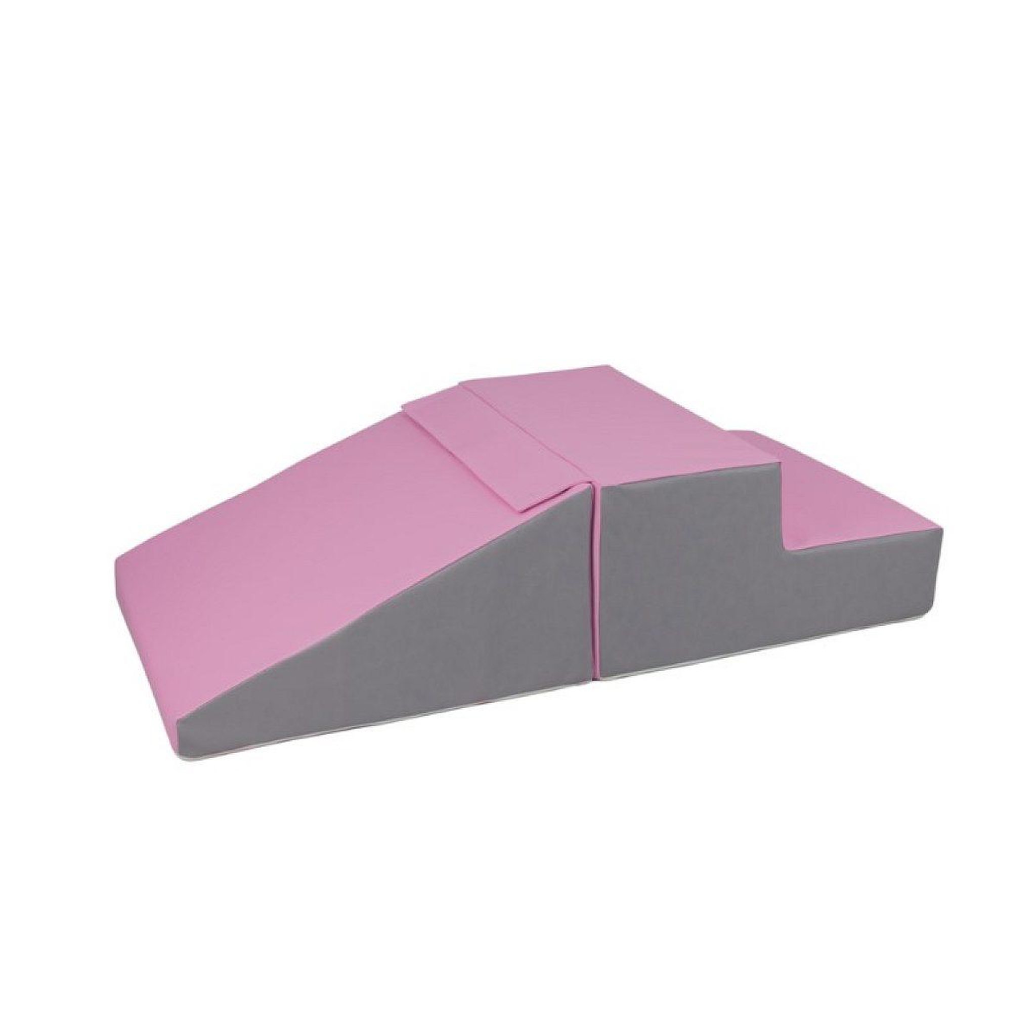 VELINDA Set de 2 grands blocs en mousse blanc rose gris