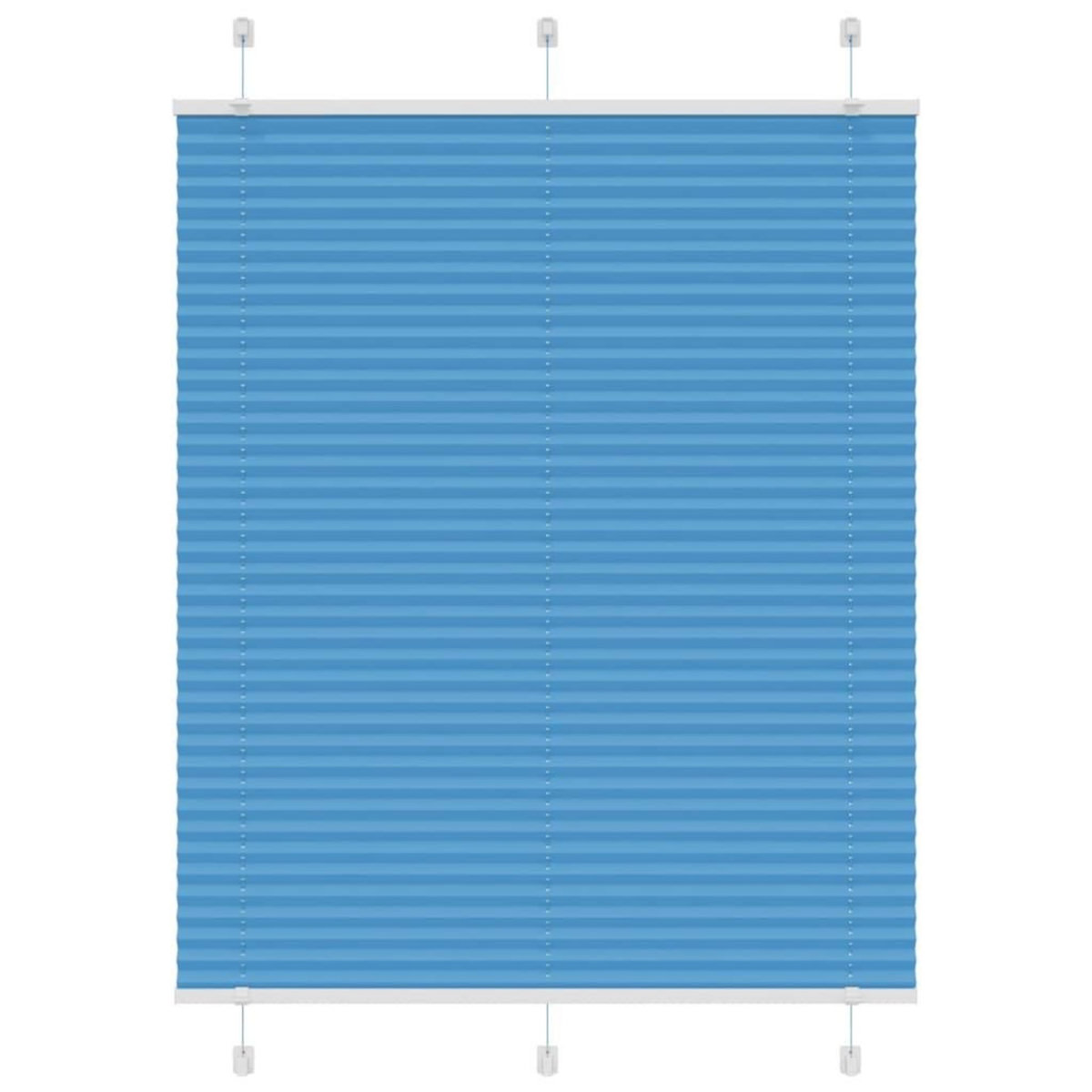 VIDAXL Store plisse bleu 110x100 cm largeur du tissu 109,4cm polyester