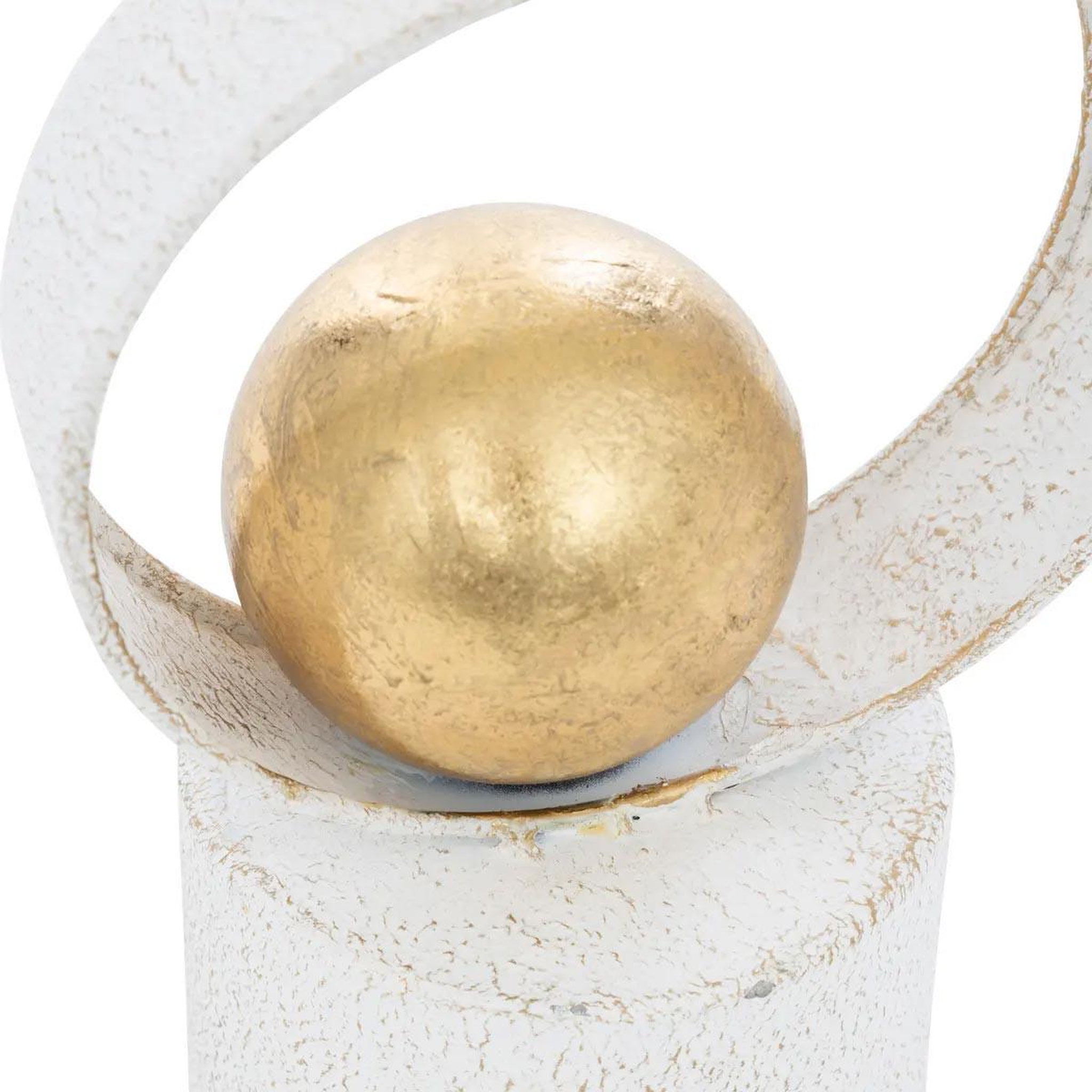 Voir la diapositive 2 : ATMOSPHERA Tour déco design en métal  rob  65cm blanc