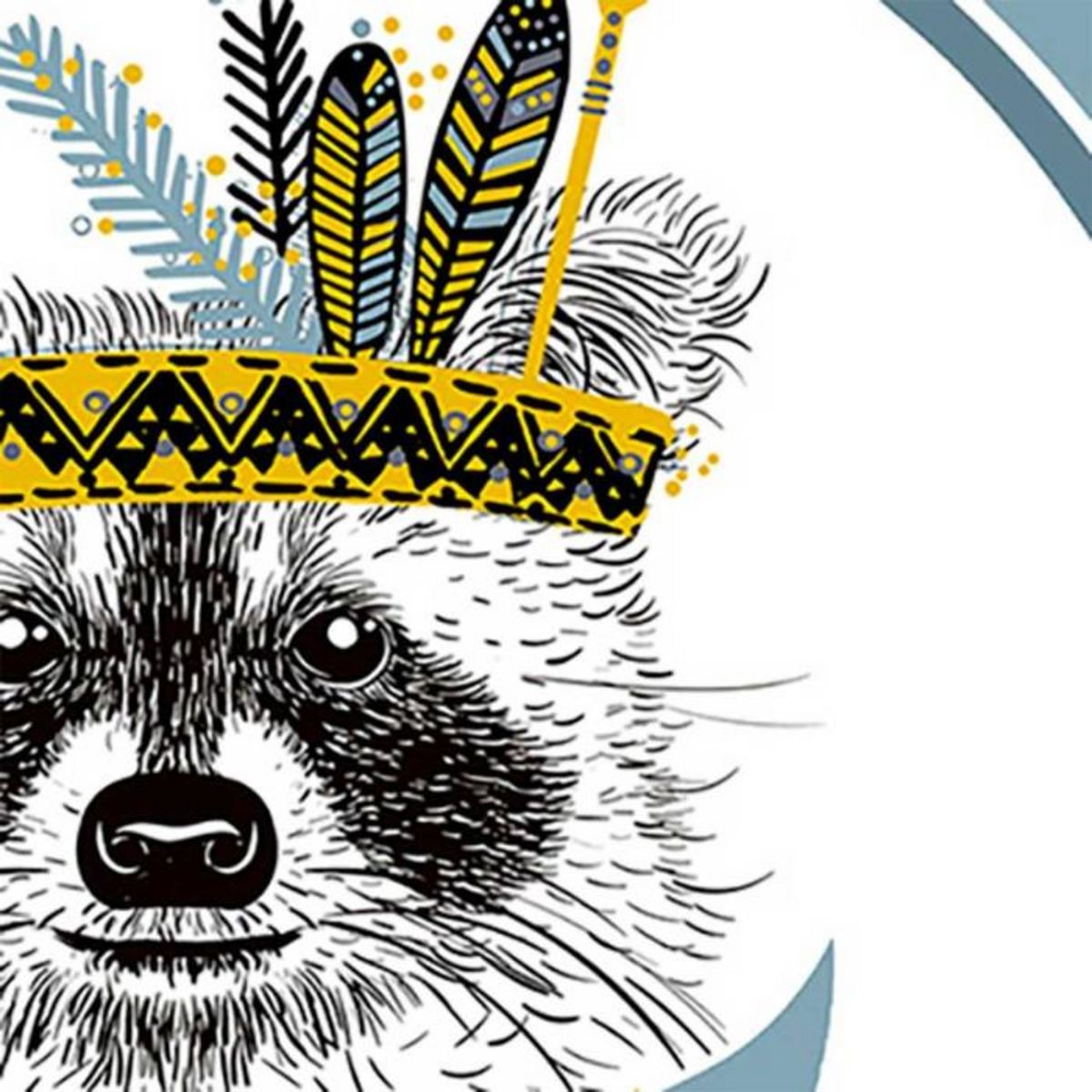 Paris Prix Set de Table Enfant  Filou  28x44cm Bleu & Jaune