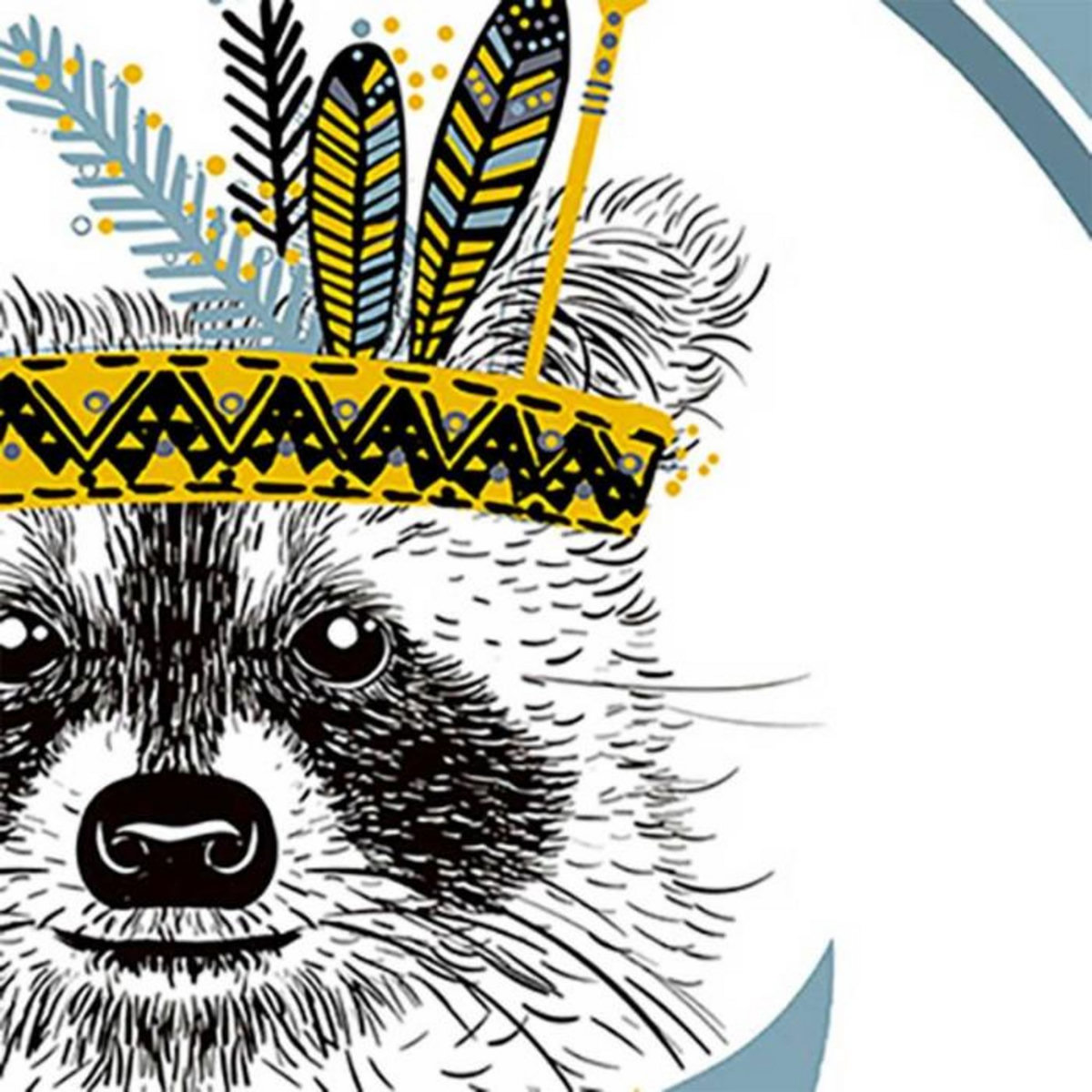 Paris Prix Set de Table Enfant  Filou  28x44cm Bleu & Jaune